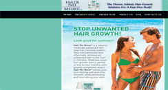 Desktop Screenshot of hairnomore.com